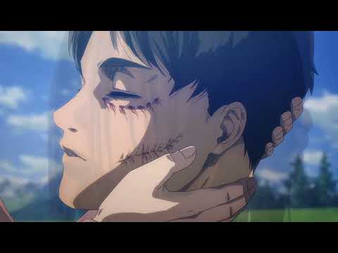 Mikasa saying goodbye to Eren