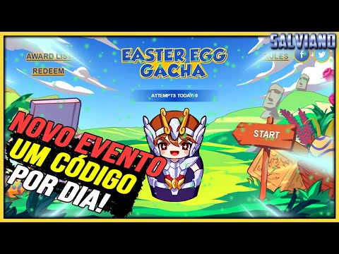 NOVO EVENTO PARA RESGATAR UM CÓDIGO POR DIA!!! - Saint Seiya Awakening #136