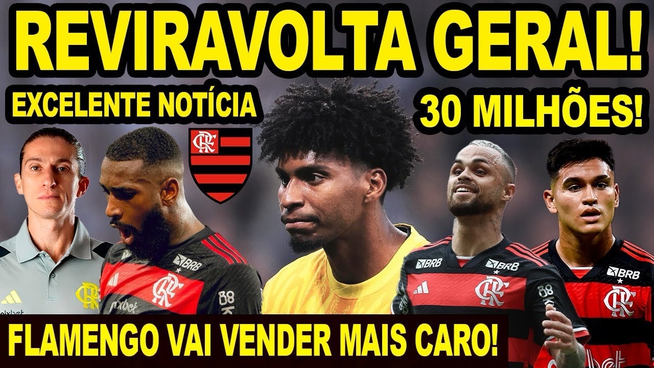 REVIRAVOLTA! GRUPO CITY QUER COMPRAR JOGADOR DO FLAMENGO! EXCELENTE NOTÍCIA PARA FINAL MENGÃO X GALO