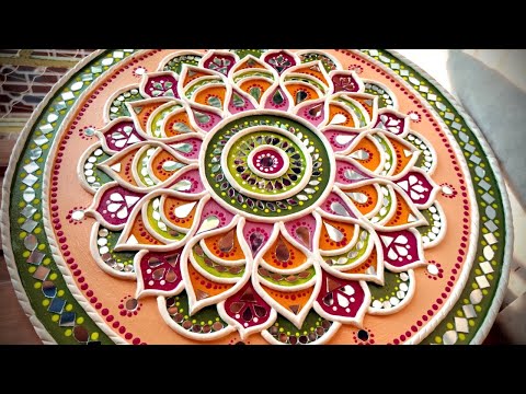 Lippan art | lippan art without mirror | Handmade wall hanging | Piyali's craft Zone | Decor