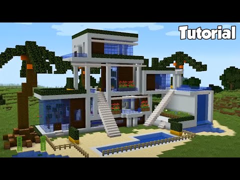 Minecraft: How to Build a Modern House Tutorial (Easy) #38