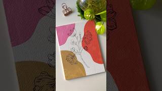 Boho Style Canvas Painting #acrylicpainting #flowers #satisfying #drawing #art #craft #diy #boho