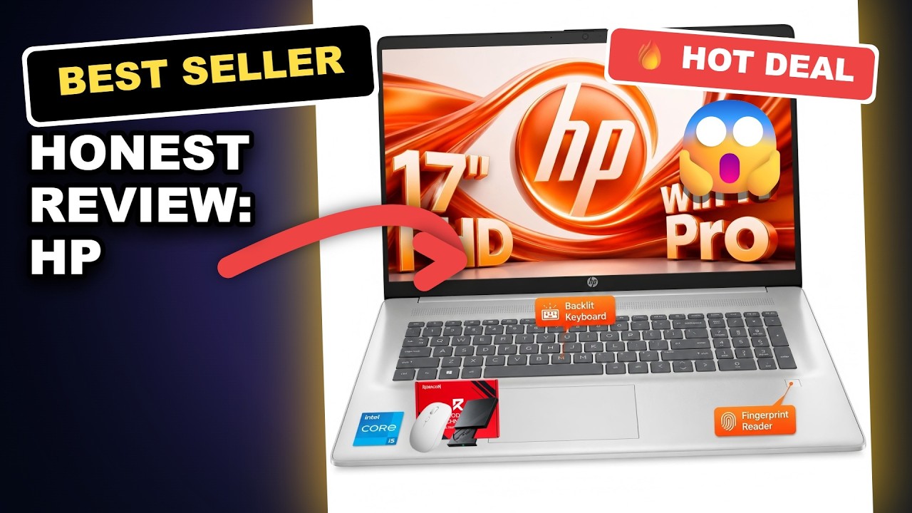 Honest Review: HP OmniBook 3 17.3 Touchscreen Laptop, Ryzen 5, 32GB RAM, 1TB SSD, Wi-Fi 6, Windows 1 review video
