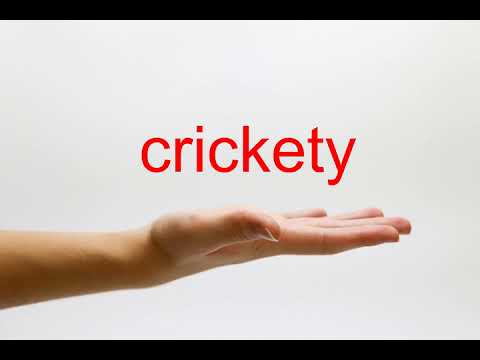 How to Pronounce crickety - American English