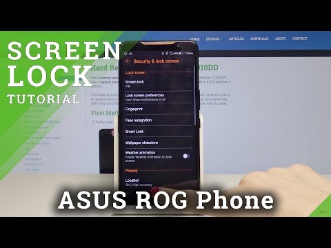 How to Set Up Lockscreen in ASUS ROG Phone - Add PIN & Pattern