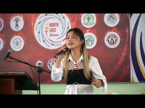 Zareni C kithan live performance at 3rd Northeast Games Nagaland Sepaktakraw.