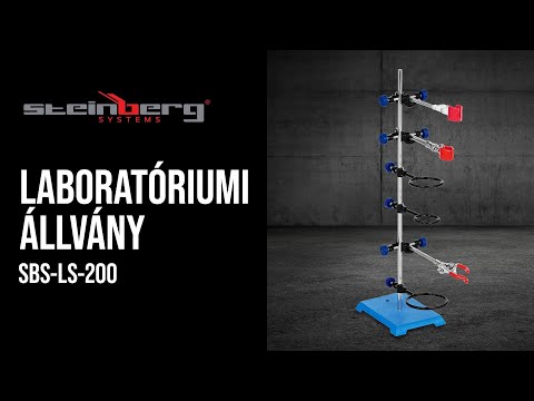 Videó - Laboratóriumi állvány - szorítóval, karikával és dióval