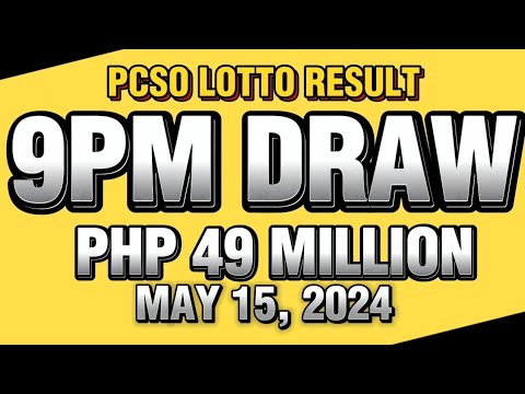 LOTTO 9PM DRAW RESULT TODAY MAY 15, 2024 #pcsolottoresults #lottoresulttoday #stl