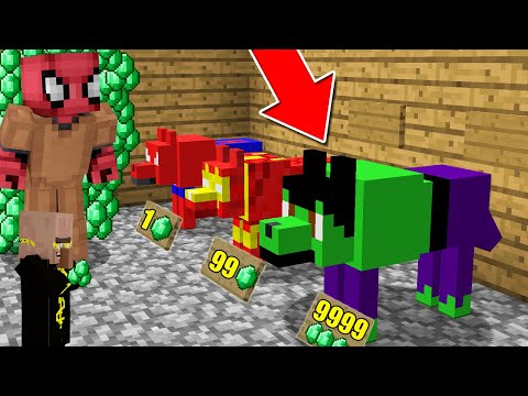 FAKİR KAHRAMAN KURT SATICISI OLDU! (1 KAHRAMAN KURT 9999 ZÜMRÜT!) - Minecraft