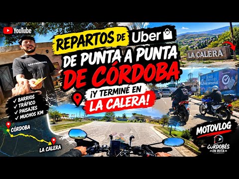 ¡REPARTOS DE UBER DE PUNTA A PUNTA DE CÓRDOBA! 🏍️📦 ¡TERMINÉ EN LA CALERA!