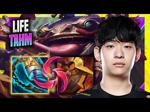 LIFE TRIES FIRST TIME NEW TAHM KENCH REWORK! - GEN Life Plays Tahm Kench Support vs Thresh!