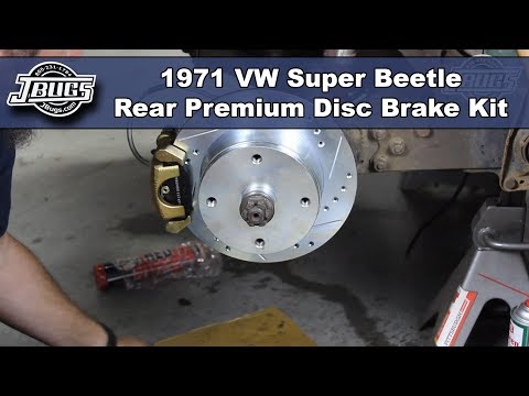 JBugs - 1971 VW Super Beetle - Rear Disc Brake Conversion Kit Installation