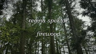Regina Spektor - Firewood // lyric video
