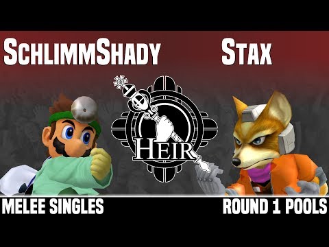 Heir 4 - SchlimmShady (Dr Mario) vs Stax (Fox) - MELEE SINGLES - ROUND 1 POOLS