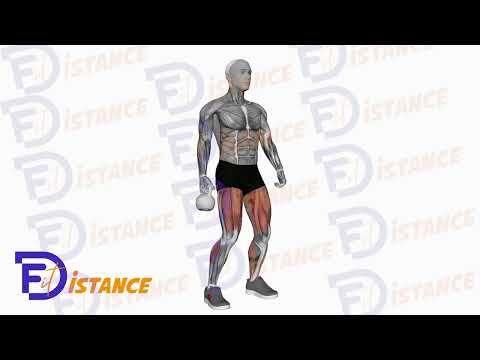 Exercice Soulevé de terre valise avec kettlebell