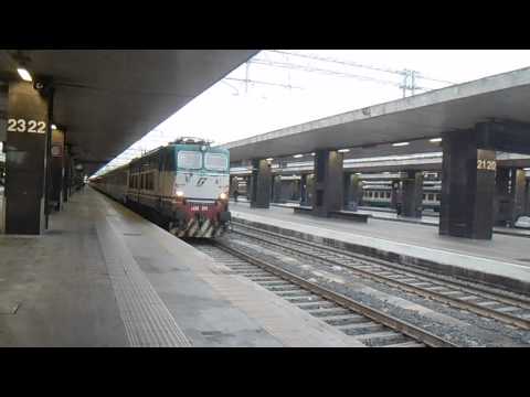 E656.099 in partenza con l' IC 518 "Tirreno" Roma Termini - Ventimiglia