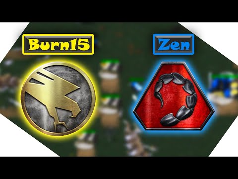 C&C Remastered | Burn15 (GDI) vs Zen (Nod) - The No Refinery Strategy!