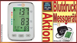 ALDI Angebot Oberarm Blutdruck Messgerät - Blutdruck messen - Speicherfunktion & Durchschnittswerte