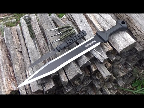 Summer's End Cold Steel Items: New Gladius Sword, Spikes, Ti-LIte XL Folding Knife