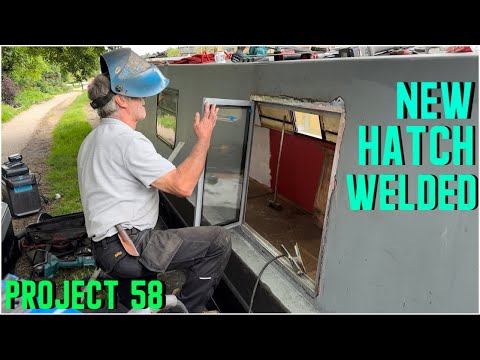 468. Installing new hatches on the narrowboat with an ECOFLOW DELTA PRO