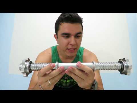 Unboxing - Barra com rosca maciça de 40 cm