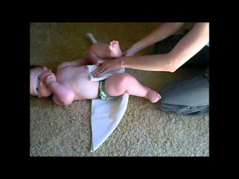 How to fold flat cloth diapers
