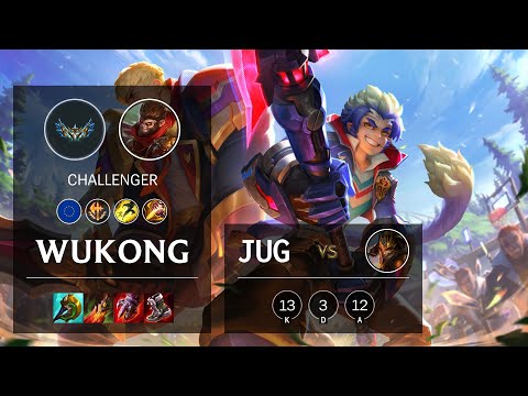 Wukong Jungle vs Jarvan IV - EUW Challenger Patch 12.3