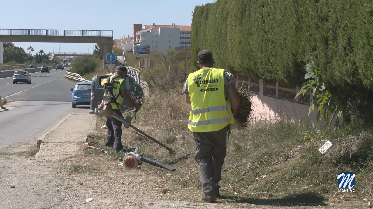 Limpieza en la zona de Hacienda Guadalupe y Princesa Kristina para facilitar accesos y visibilidad