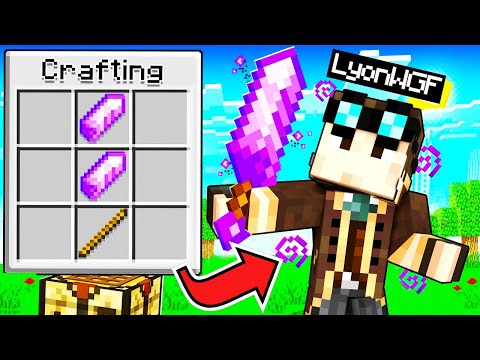 CRAFTO THE AMETHYST SWORD IN MINECRAFT ON DEMON DIFFERENCE!!