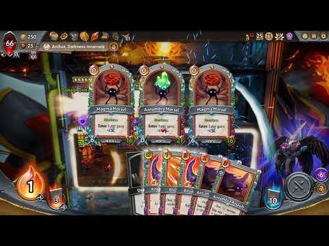 Monster Train Cov 25 Divinity Yellow/Red - Volatile Gauge, Lot of Rage, Blank Page, Sets the Stage