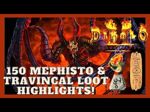 D2R -150 Mephisto Travincal Loot Highlights