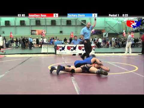 Jonathon Ross vs. Zachary Davis at 2013 ASICS FILA Cadet Nationals - GR