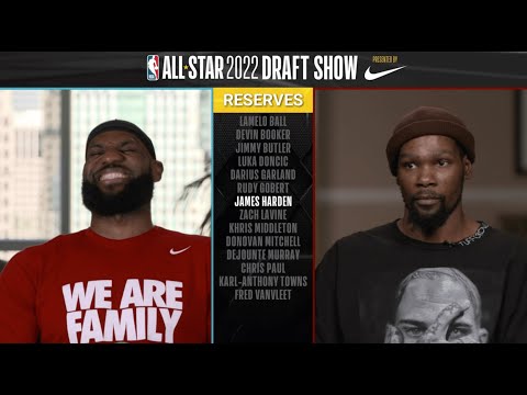 LeBron James  Kevin Durant Make Their Picks In The 2022 NBA All-Star Draft | NBA on TNT