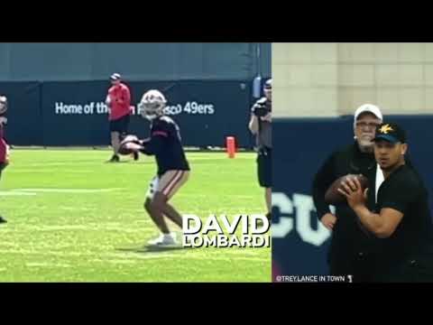 👀📈Watch Trey Lance’s improved throwing motion after working w/ Christensen and Mahomes #49ers