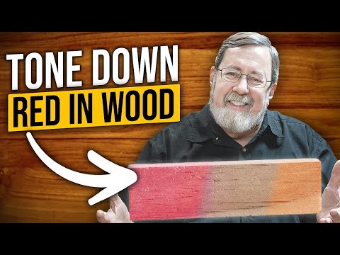 How To Tone Down Orange & Red Stain in Wood?