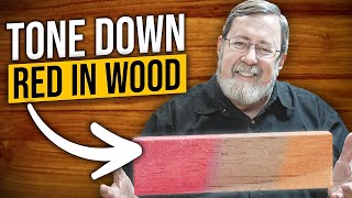 How To Tone Down Orange &amp; Red Stain in Wood?