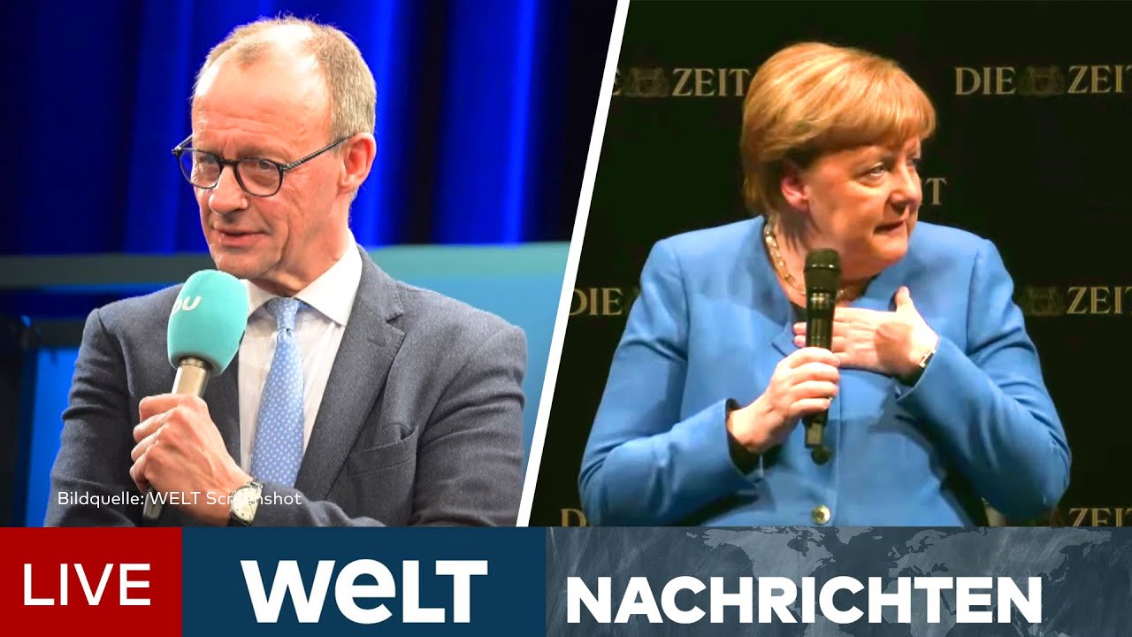 CDU: Merkel legt gegen Merz nach! "Deshalb habe ich gesagt, dass ich es falsch fand!" | LIVESTREAM