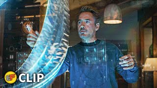 Tony Stark Figures Out Time Travel Scene  Avengers