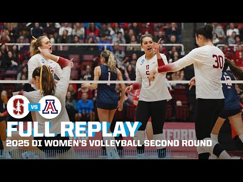 Stanford vs. Arizona: 2025 NCAA women's volleyball second round | FULL REPLAY