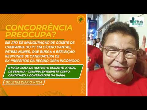 EM INAUGURAÇÃO DE COMITÊ DE CAMPANHA DO PT EM C. DANTAS, FÁTIMA NUNES CONVERSA COM O CANAL BD#1214