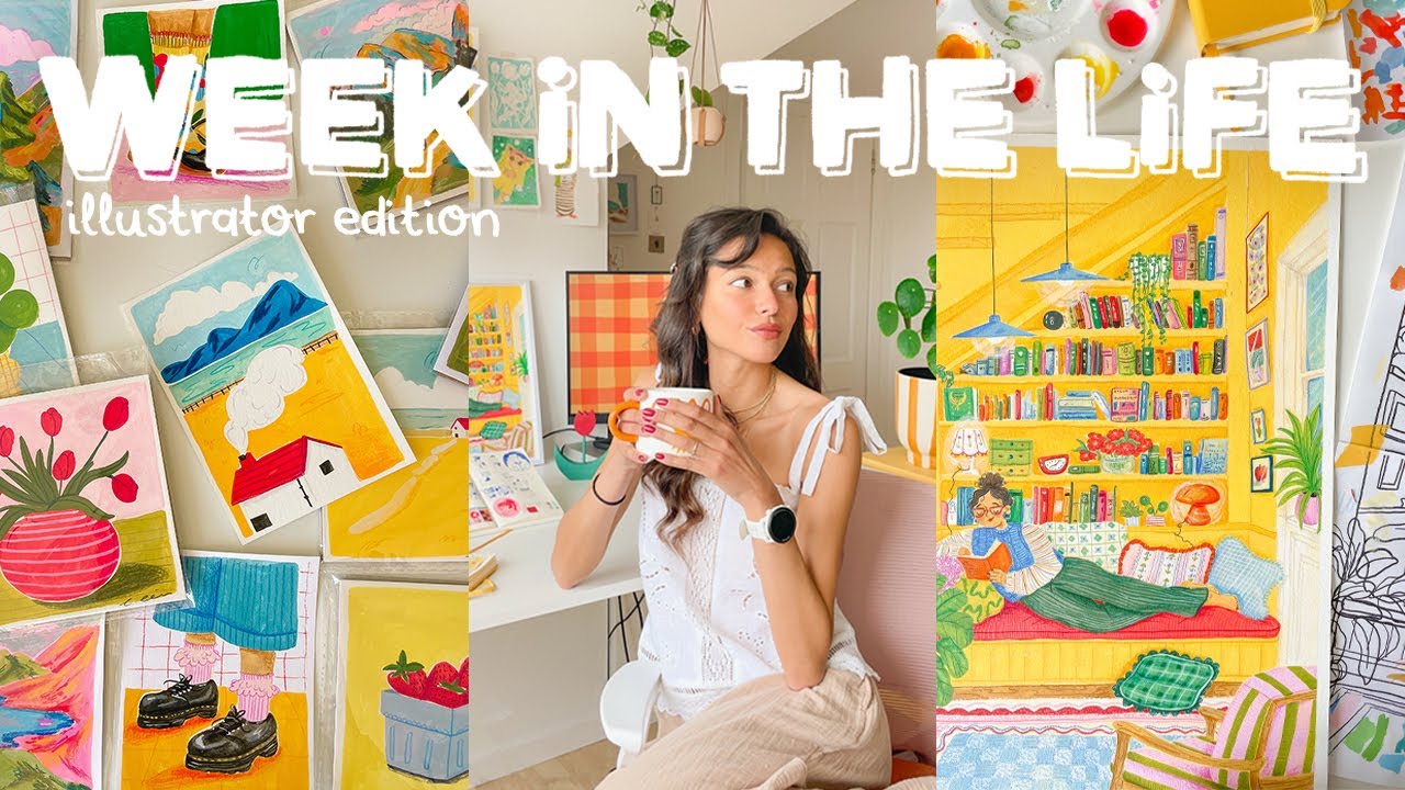 Art Vlog ✴︎ Paint process, sketchbook ideas, solo date, market prep