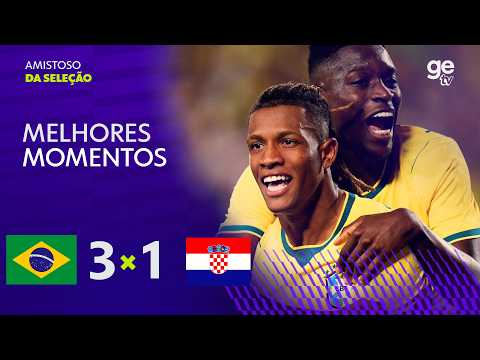 BRASIL 3 X 1 CROÁCIA | MELHORES MOMENTOS | AMISTOSO INTERNACIONAL | ge tv