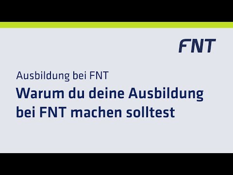 Ausbildung bei FNT Software