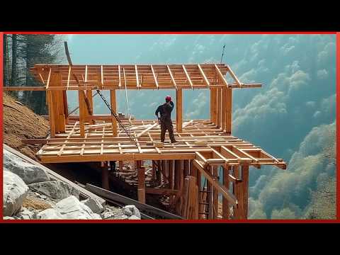 Man Builds Amazing House on Steep Mountain in 8 Months | Start to Finish  by 