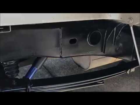 Repainting Silverado frame where Nox Rust pealed off with VHT Roll Bar and Chassis Paint
