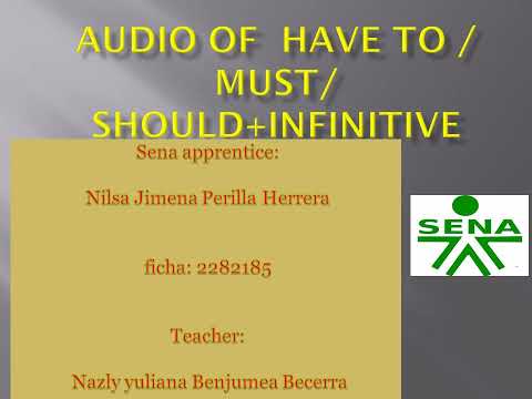 audio  of have to / must/should más infinitive