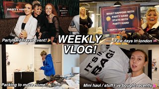 WEEKLY VLOG | Party Hard Travel Creator Launch, Meetings In London & Packing To Move Home