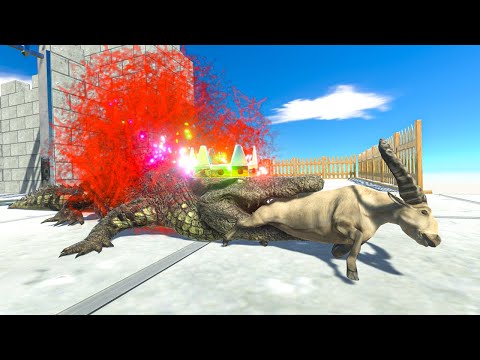 RUN, JUMP and INVADE KING PURUSSAURUS CASTLE - Animal Revolt Battle Simulator
