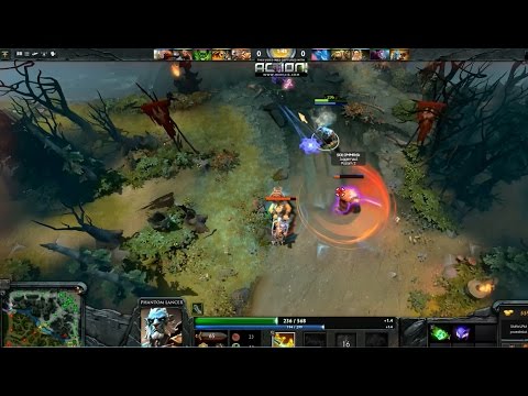 Funny Moments Dota - Phantom Lancer and Dazzle vs Juggernaut and Techies | Early Game