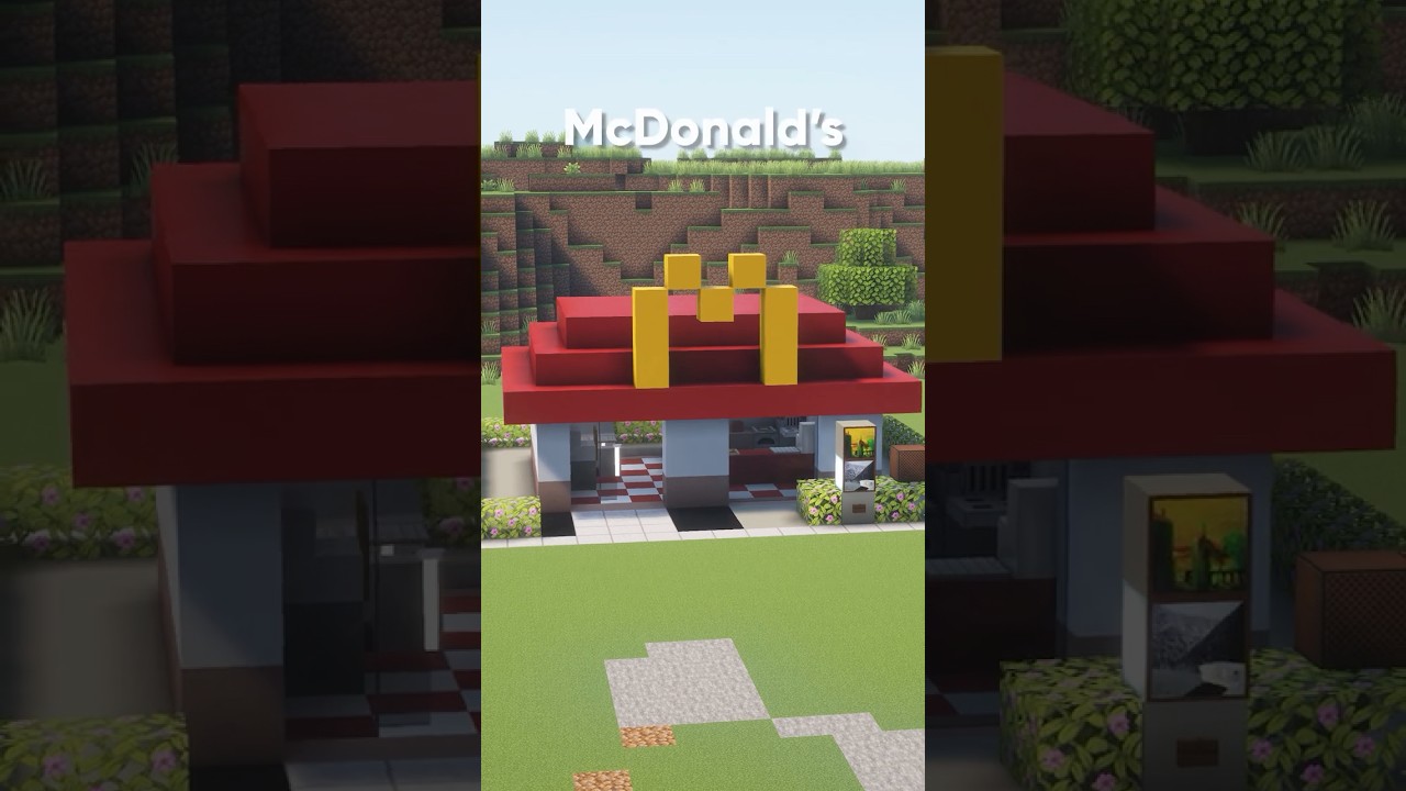How to build a Mc Donald’s in Minecraft Tutorial